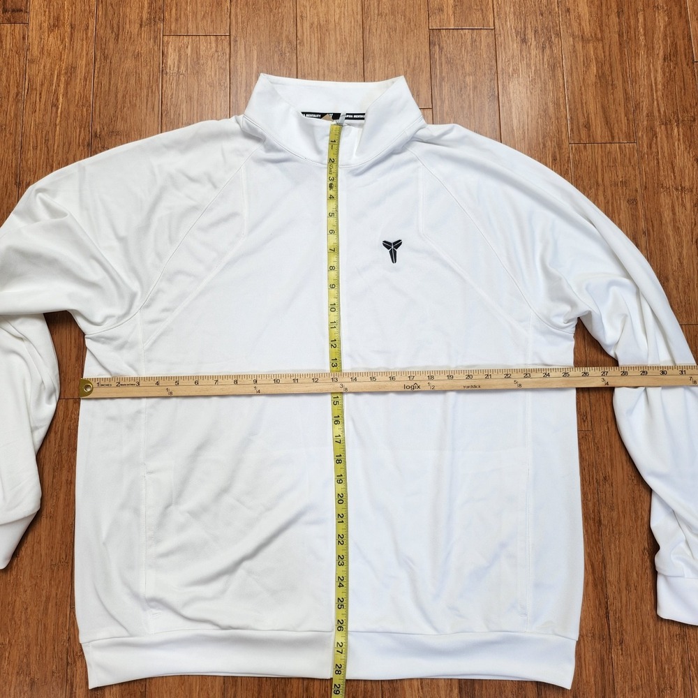 Mens XL Tall Nike Jacket Kobe Dri-Fit Fundamental Knit Zip Up White HJ8097-100 - Picture 3 of 4